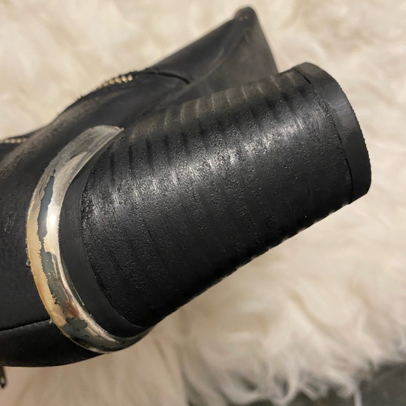 STEVE MADDEN Wantagh Booties, Size 6.5, Black Genuine Leather - Picture 8 of 13